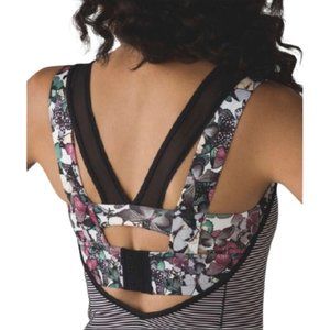 Lululemon Super Sport Tank w/bra butterfly pattern